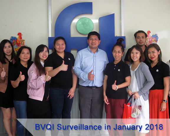 BVQI Surveillance in January 2018